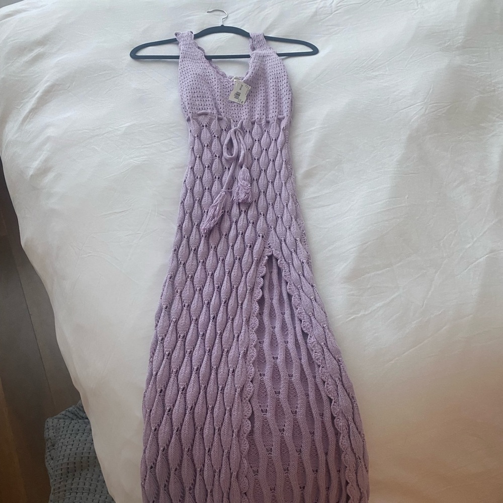 Brand new tags still on lalavon crochet maxi dress